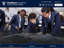 Tablet Screenshot of chobhamacademy.org.uk